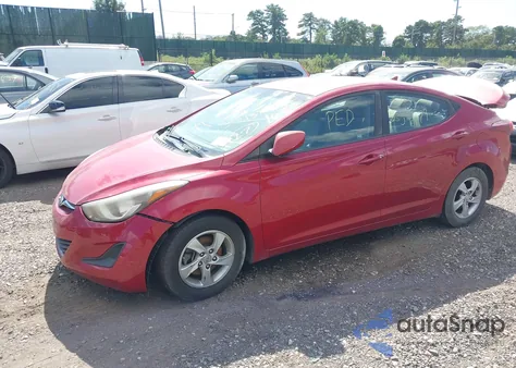 2015 Hyundai Elantra Se from USA, damaged, VIN KMHDH4AE5FU234725